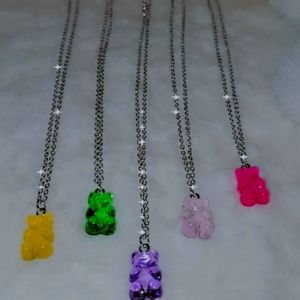 Care Bear Necklaces Rainbow Colors